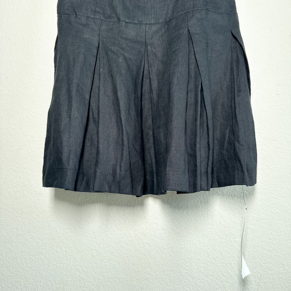 Reformation Isabeli Linen Strapless Mini Dress Black 10 NWT Summer - Picture 6 of 9
